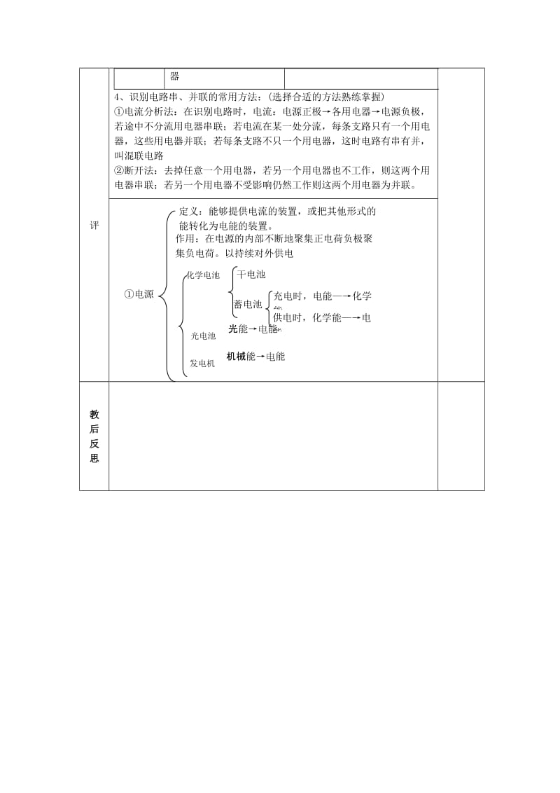 2019-2020年九年级物理全册 15 电流和电路复习教案 （新版）新人教版.doc_第2页