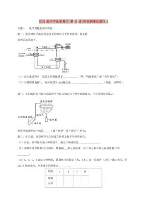 2019版中考化學(xué)復(fù)習(xí) 第40講 物質(zhì)的變化練習(xí)1.doc