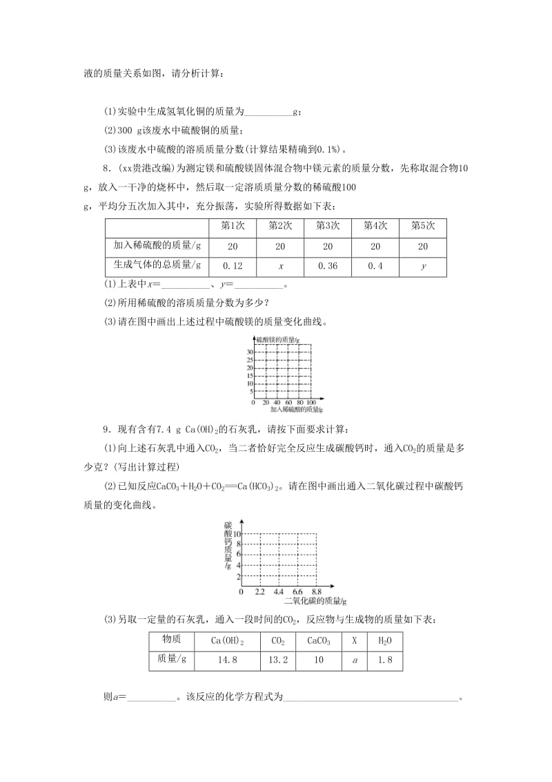 广东省中考化学总复习 专题五 化学计算课时练习.doc_第3页