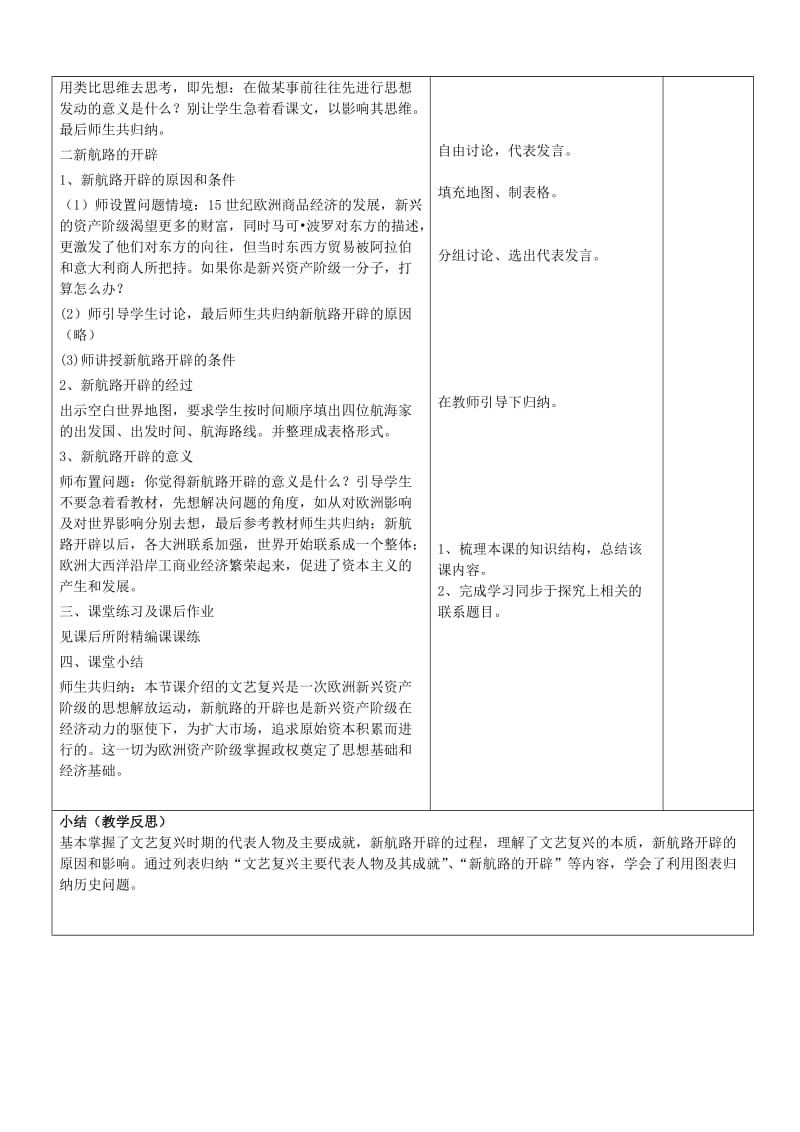 2019-2020年九年级历史上册《第10课资本主义时代的曙光》教案 新人教版.doc_第2页