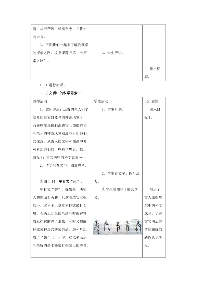 2019-2020年八年级物理全册 1.2 探索之路教案1 沪科版.doc_第2页