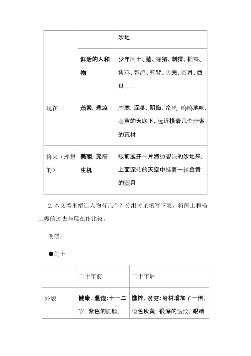 2019-2020年九年级语文下册 故乡教案 新人教版.doc_第3页