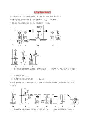 吉林省吉林市中考化學(xué)復(fù)習(xí)練習(xí) 氣體的凈化和除雜19 新人教版.doc