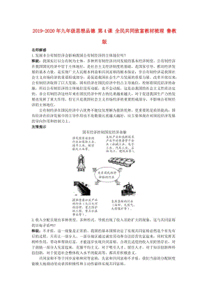 2019-2020年九年級思想品德 第4課 全民共同致富教材梳理 魯教版.doc