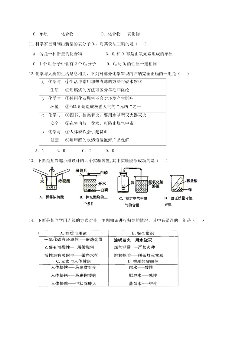 2019版九年级化学五月份学业水平模拟检测试题.doc_第3页