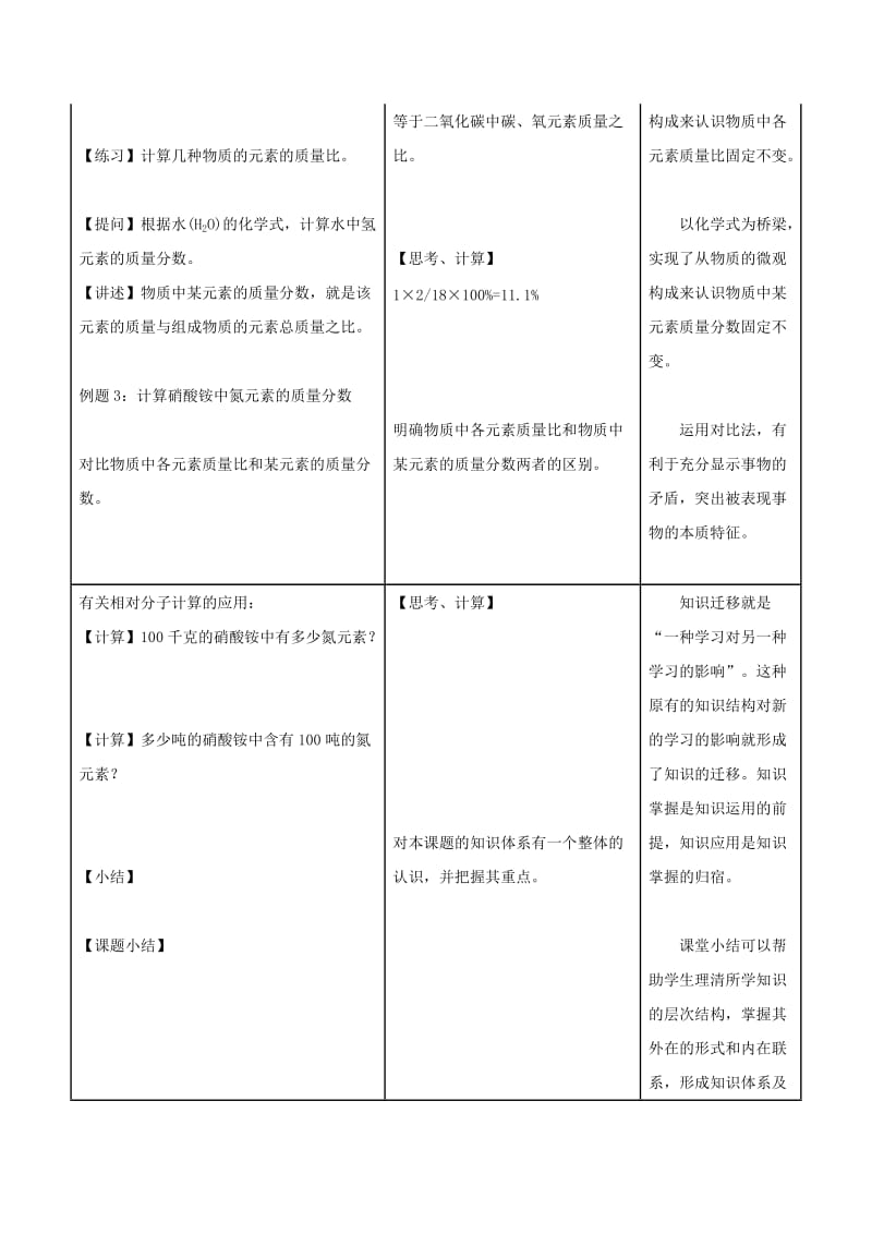 2019年九年级化学上册 第四单元 课题4 化学式与化合价（第2课时）教案 （新版）新人教版.doc_第3页