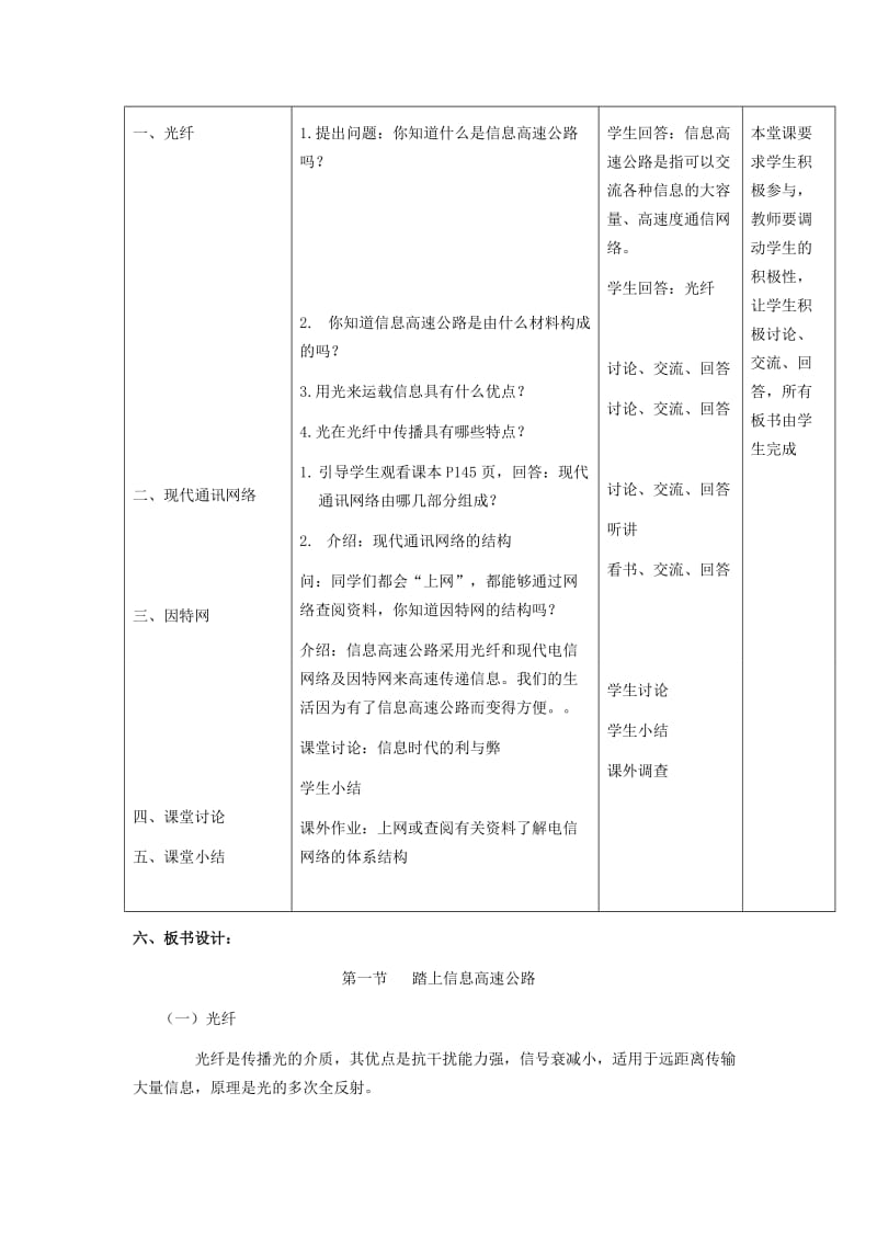 2019-2020年九年级物理上册 第18章第3节《踏上信息高速公路》教案 沪科版.doc_第2页