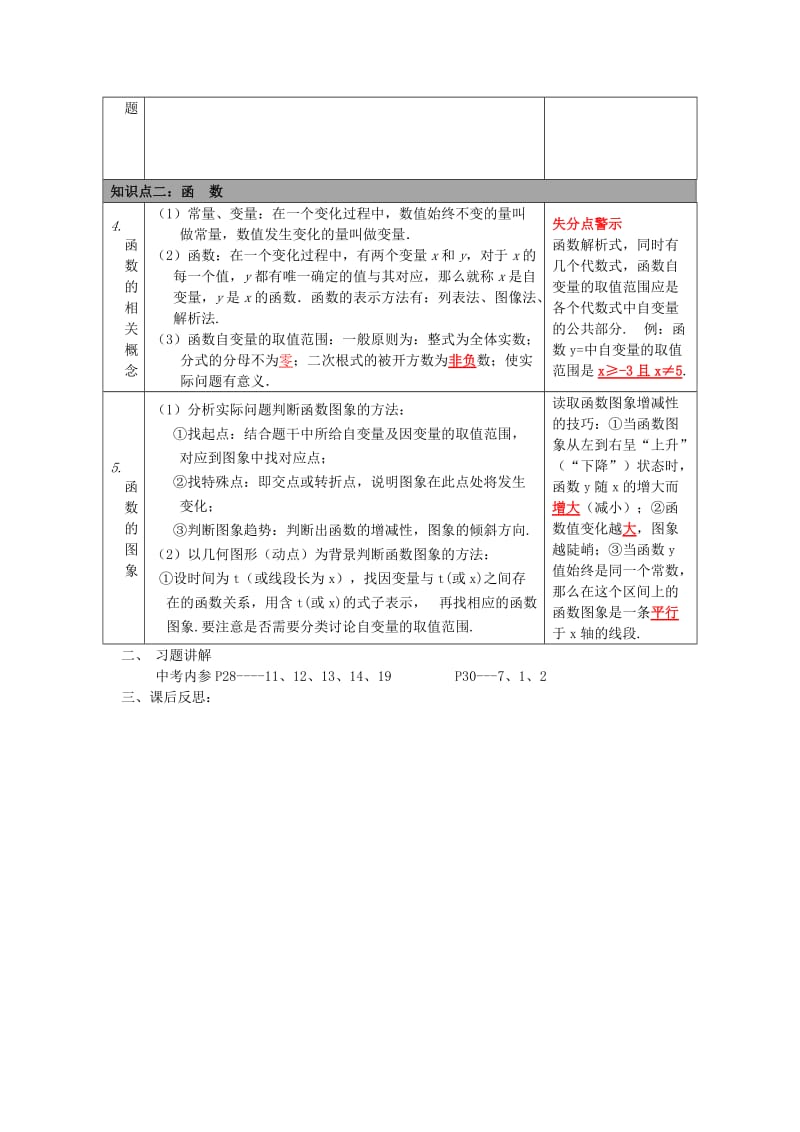 2019版中考数学总复习 第9讲 平面直角坐标系与函数.doc_第2页