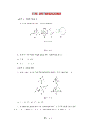 九年級數(shù)學(xué)上冊 第四章《圖形的相似》4.8 圖形的位似 第1課時 位似圖形及其性質(zhì)同步練習(xí) （新版）北師大版.doc