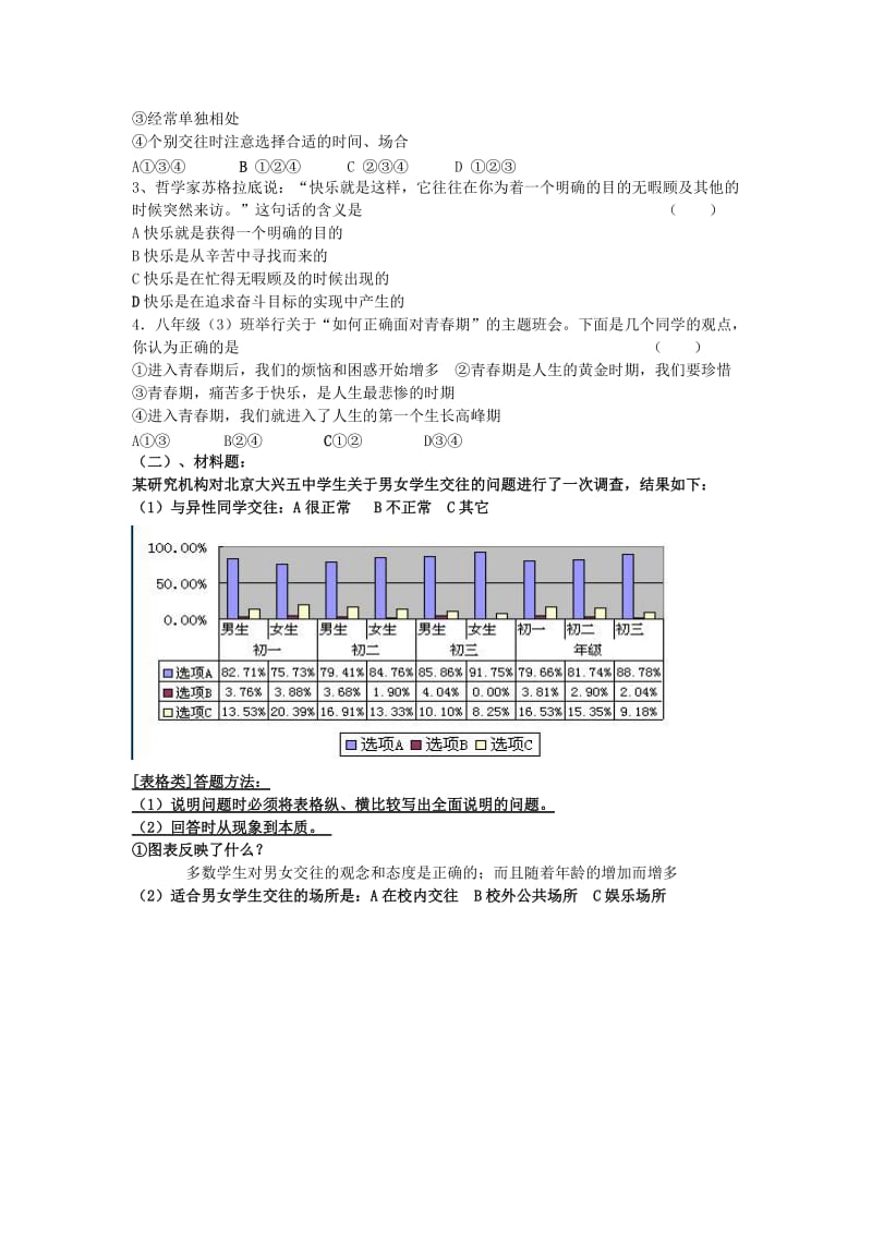 2019-2020年八年级政治上册 第一单元让青春充满活力复习教案 湘教版.doc_第2页