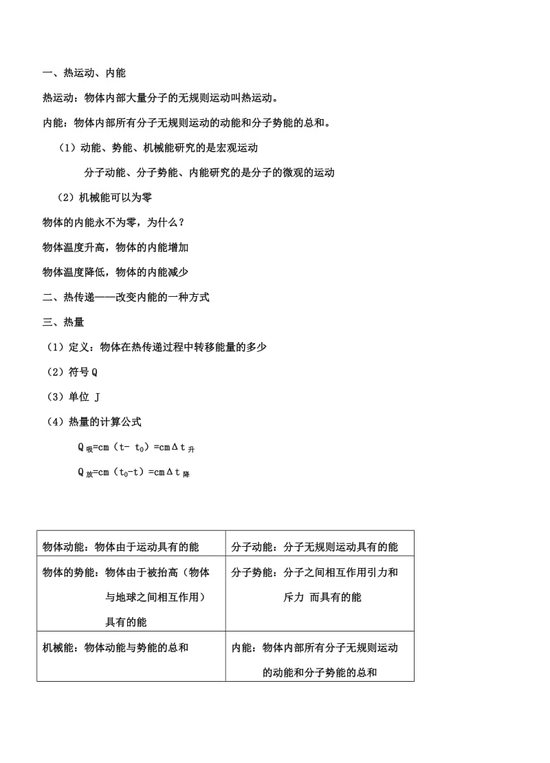 2019-2020年九年级物理上册 12.2 内能 热传递教案 苏科版(II).doc_第3页