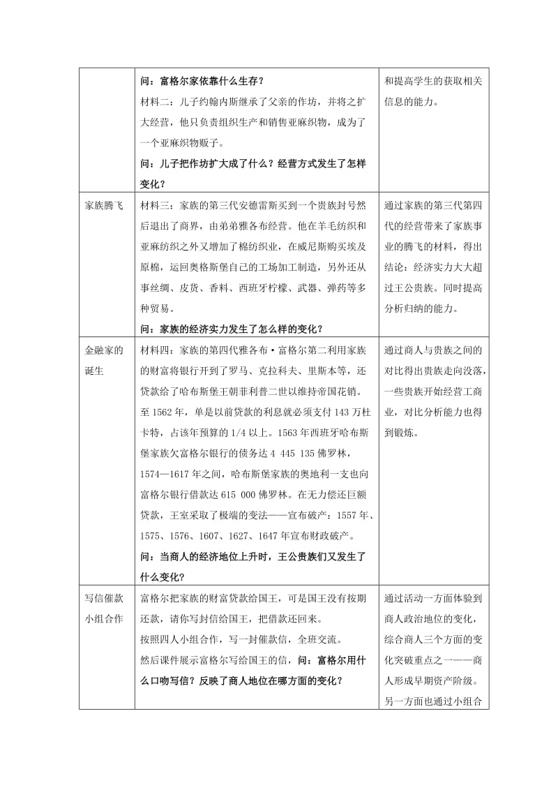 2019-2020年八年级历史下册《商人的地位变了》教学设计 粤教版.doc_第2页