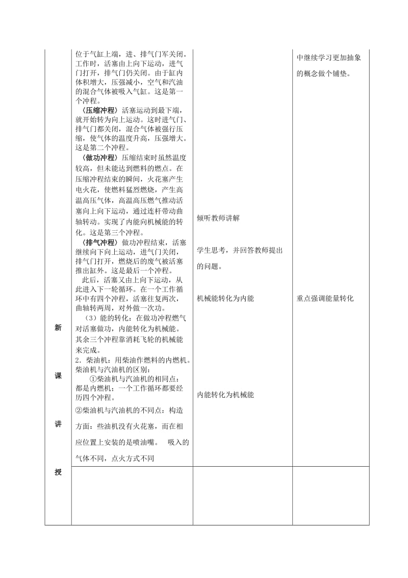 2019-2020年九年级物理全册 13.3 内燃机教案 （新版）沪科版.doc_第2页