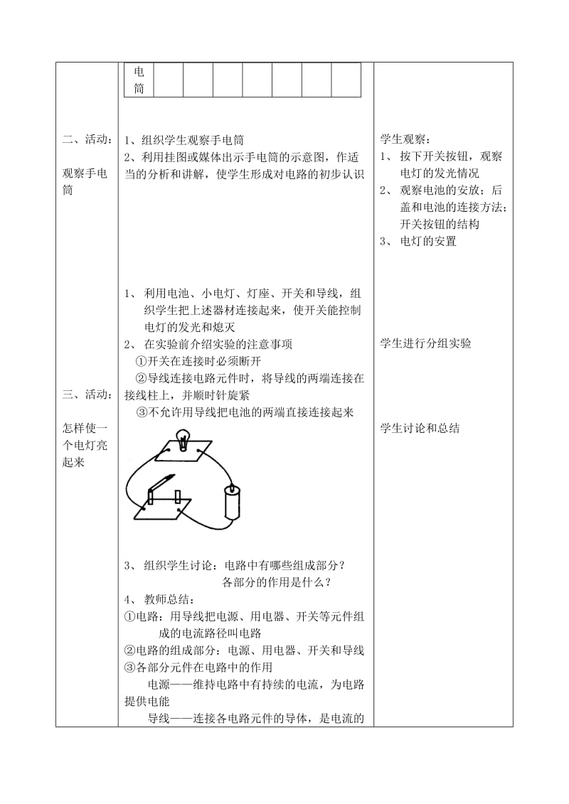 2019-2020年九年级物理全册 第十三章 第一节 初识家用电器和电路教学案（无答案）（新版）苏科版.doc_第2页