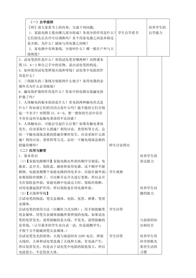 2019-2020年九年级物理全册《19.1 家庭电路》教案1 （新版）新人教版.doc_第2页