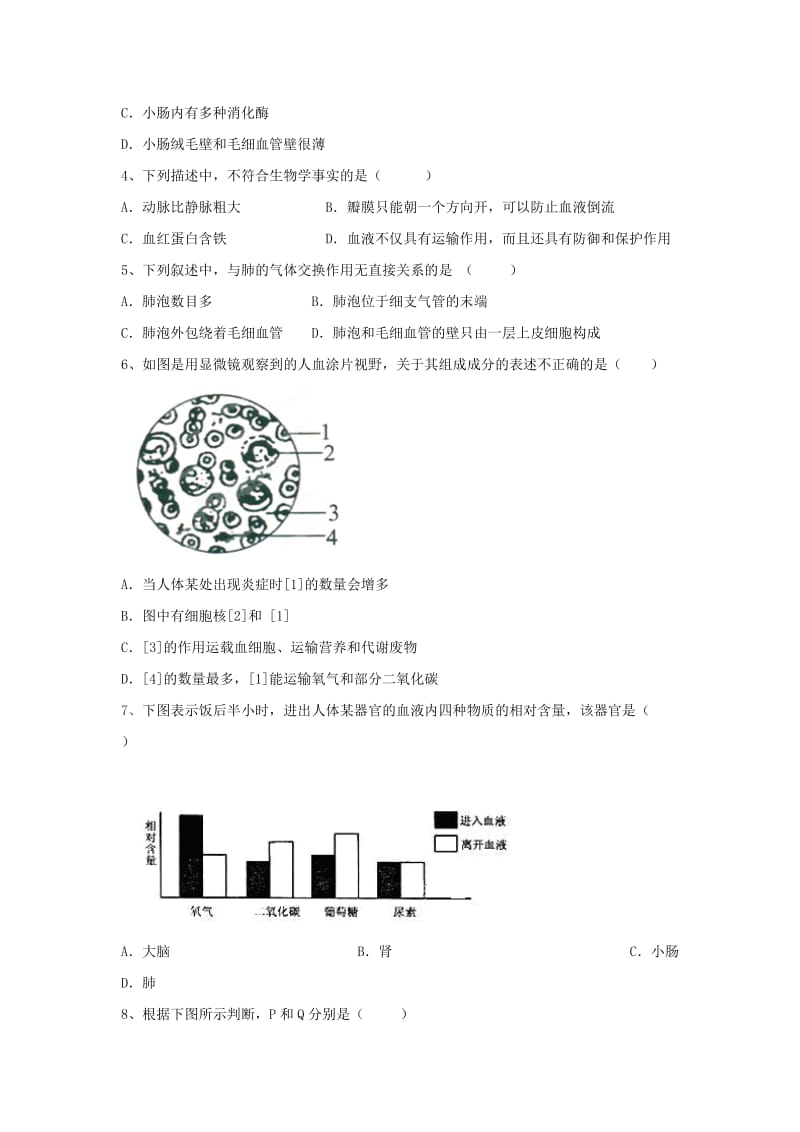 2019版七年级生物上学期9月月考试题.doc_第2页