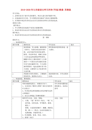 2019-2020年九年級語文呼蘭河傳(節(jié)選)教案 蘇教版.doc