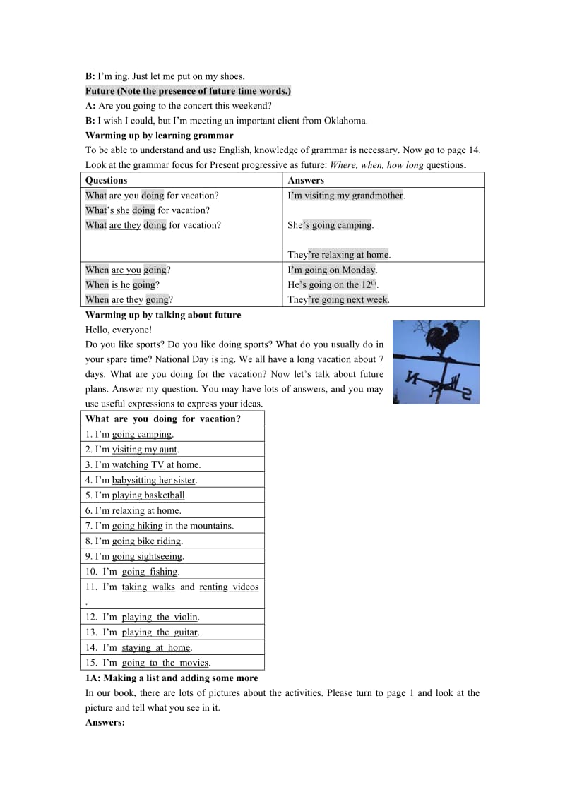 2019-2020年八年级英语上学期Unit3 What are you doing for vacation教案.doc_第2页