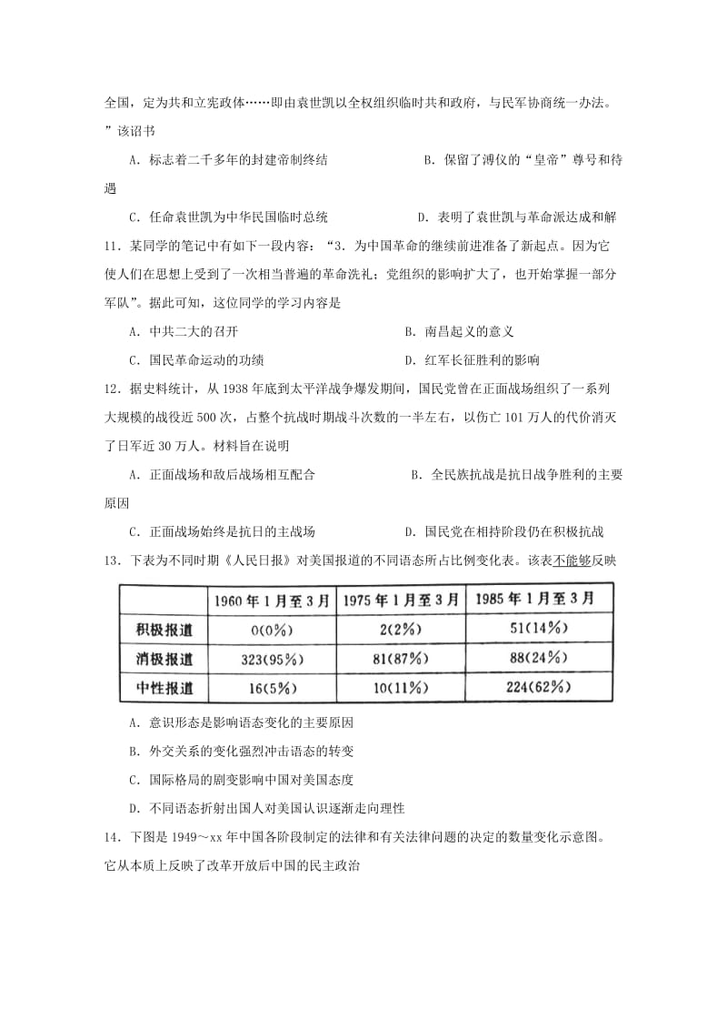 2019届高三历史上学期第二次月考试题 (I).doc_第3页