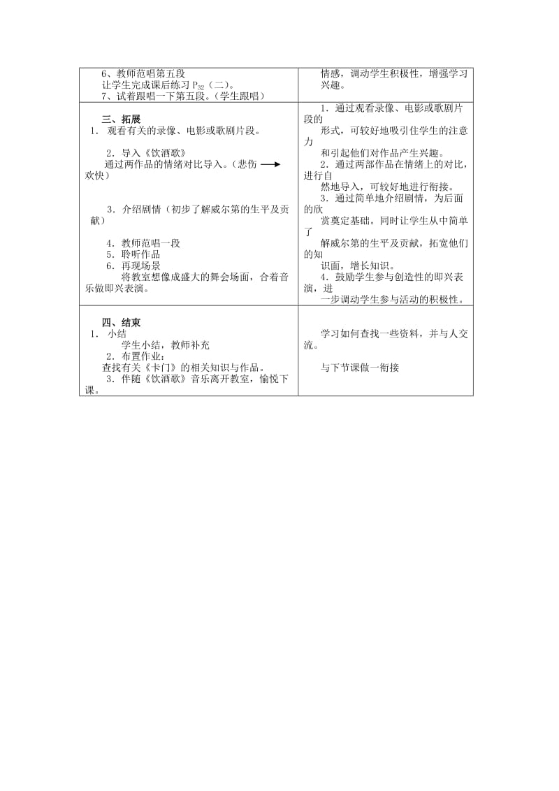 2019-2020年八年级音乐 第四单元 《歌剧世界》第二课时 《走进歌剧》教案 人教新课标版.doc_第2页