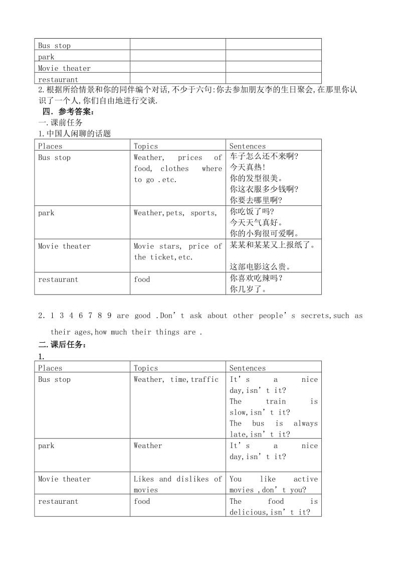 2019-2020年八年级英语下Unit10 It’s a nice day isn’t it教案.doc_第2页