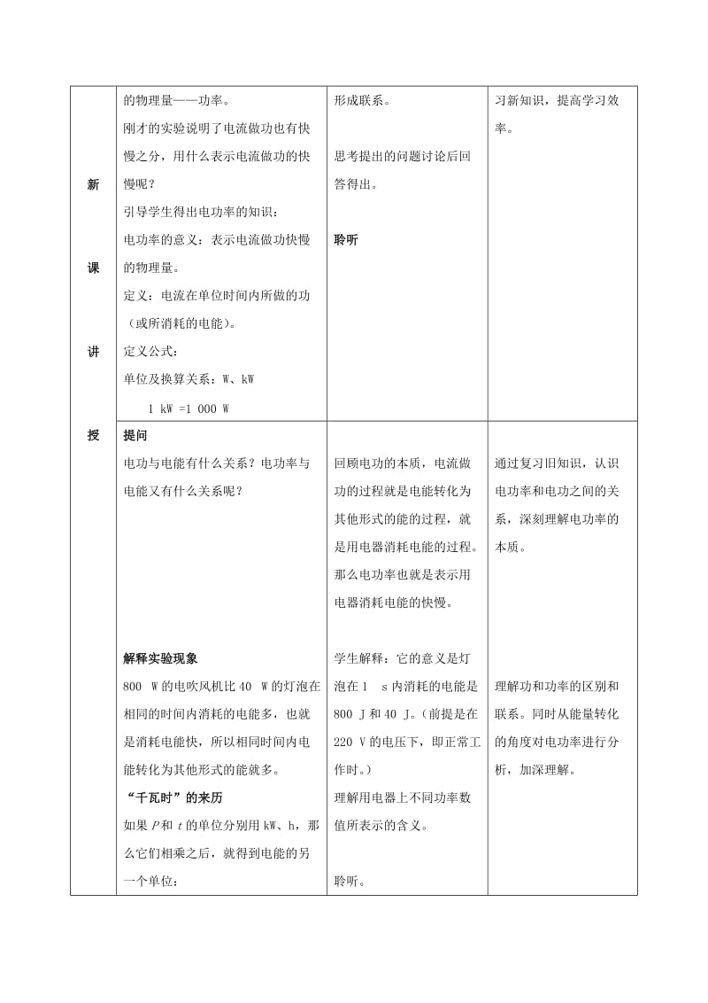 2019-2020年九年级物理全册 第18章 第2节 电功率教案2 （新版）新人教版(I).doc_第2页