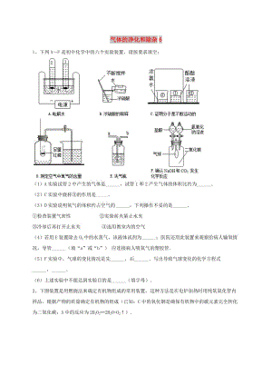 吉林省吉林市中考化學(xué)復(fù)習(xí)練習(xí) 氣體的凈化和除雜6 新人教版.doc