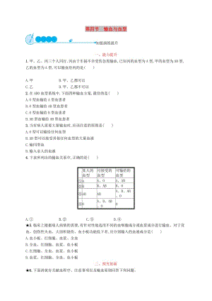 2019年春七年級(jí)生物下冊(cè) 第四章 人體內(nèi)物質(zhì)的運(yùn)輸 第四節(jié) 輸血與血型知能演練提升 （新版）新人教版.doc