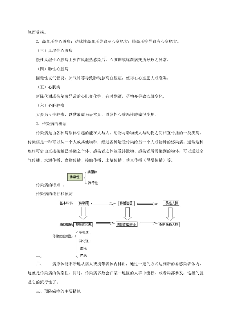 2019-2020年八年级生物下册15.3当代主要疾病及其预防教案北京课改版.doc_第2页