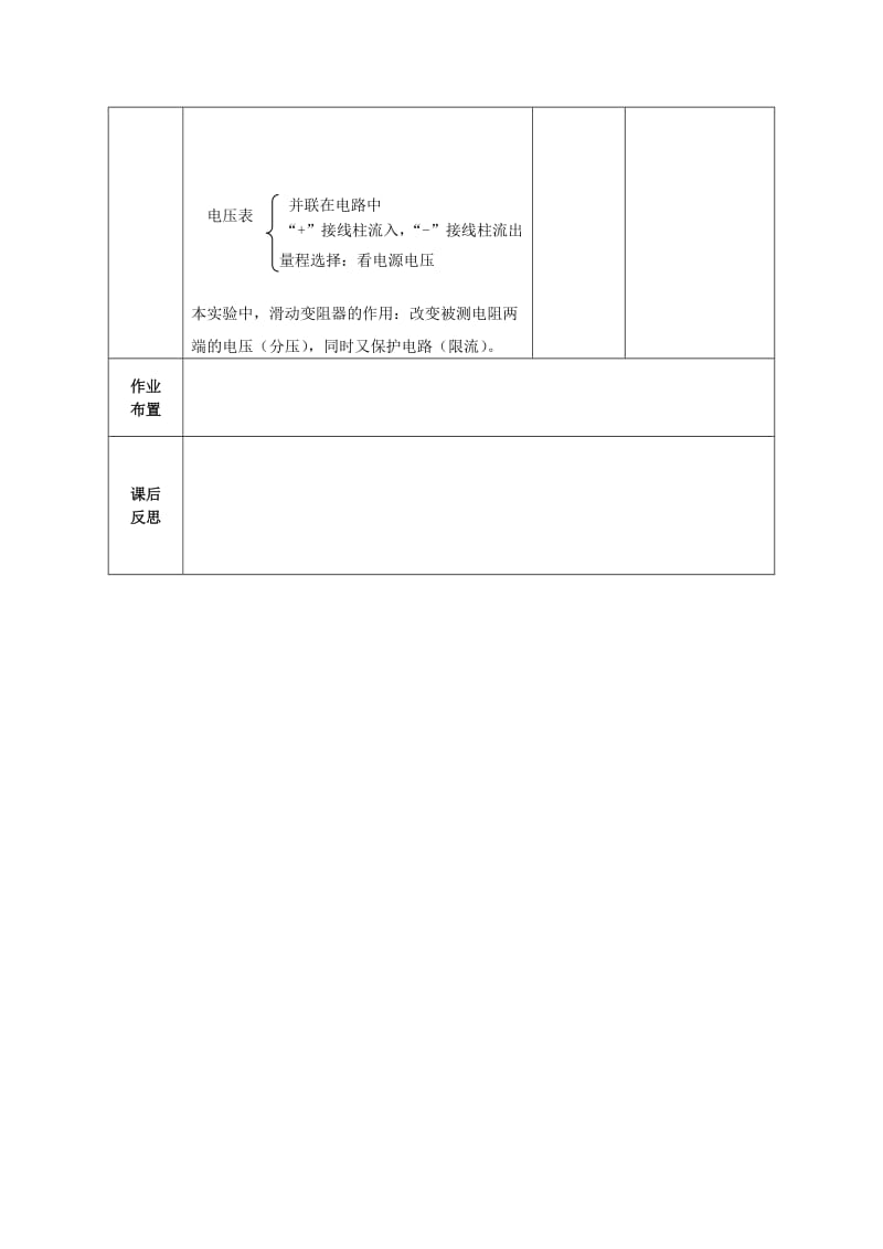 2019-2020年九年级物理全册 17.3《电阻的测量》伏安法测电阻教案1 （新版）新人教版.doc_第3页