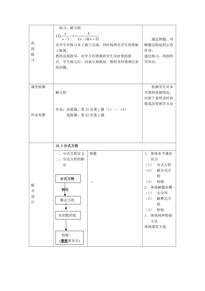 2019-2020年八年级数学下册《分式方程》教案 新人教版.doc_第3页