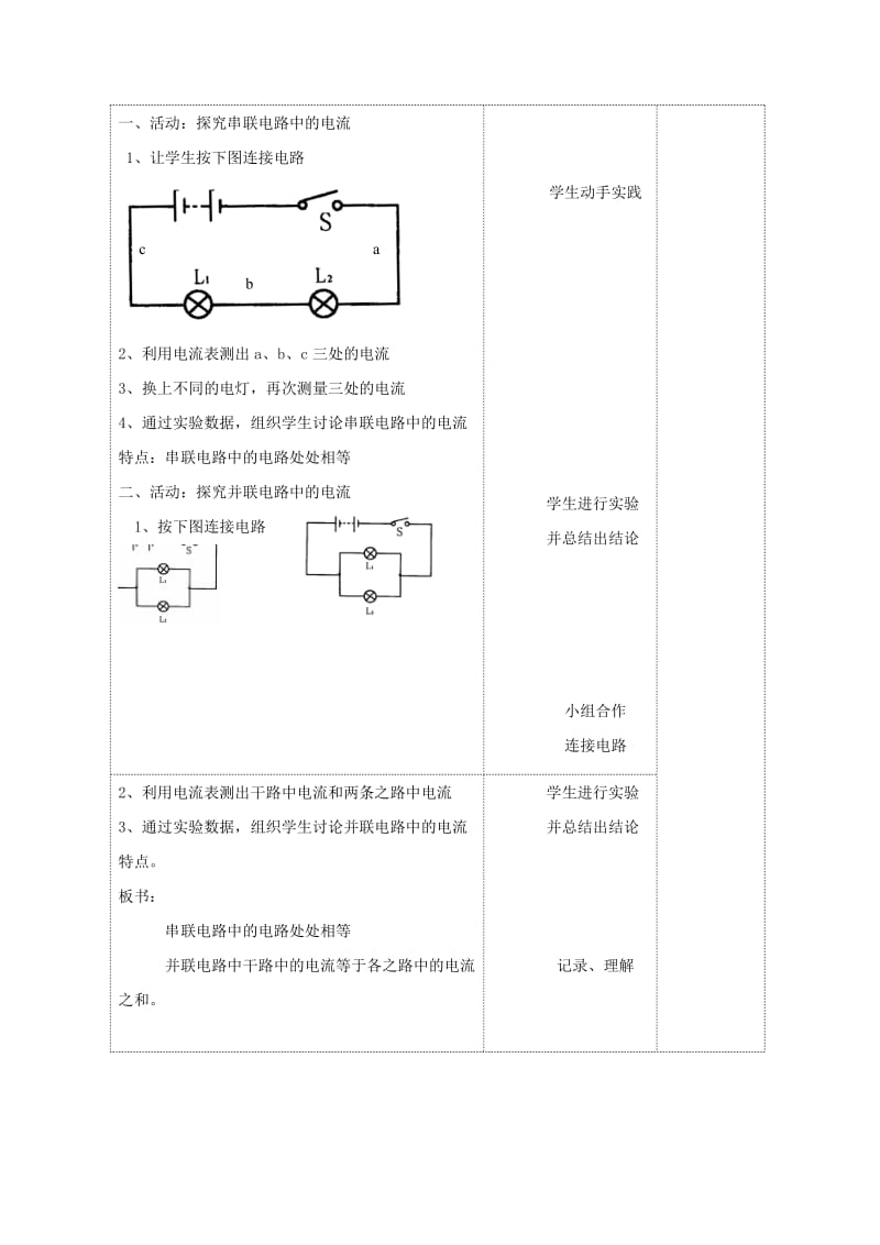 2019-2020年九年级物理上册 13.3 电流和电流表的使用教案2 苏科版.doc_第2页