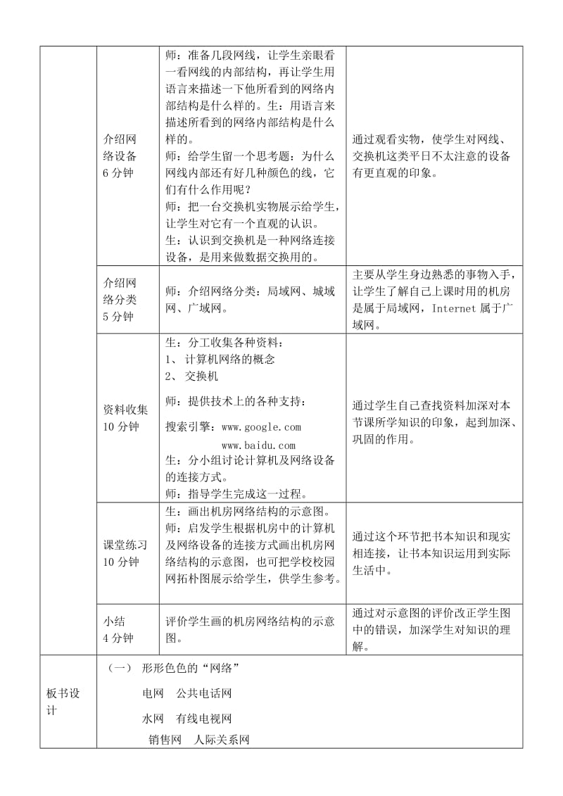 2019-2020年八年级信息技术上册 第01课《我看网络》教案.doc_第2页