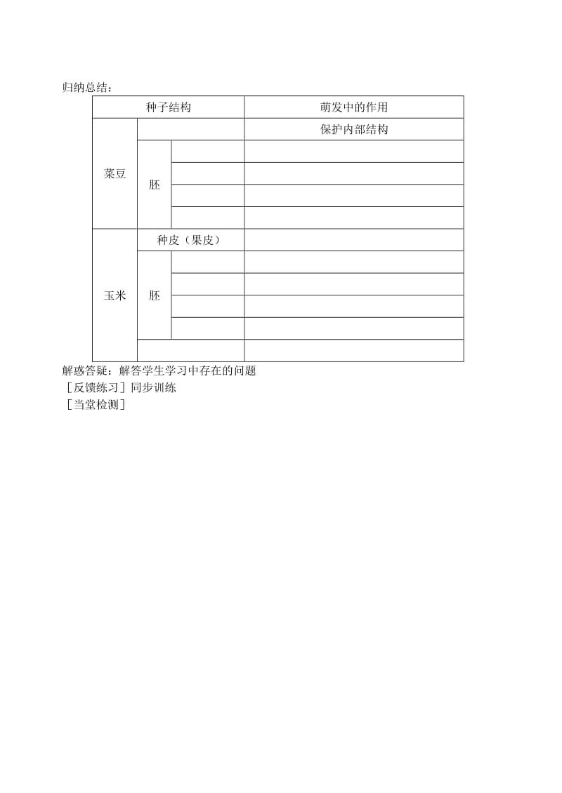 2019-2020年八年级生物上册 1.1《种子萌发的过程》教案 冀教版.doc_第3页