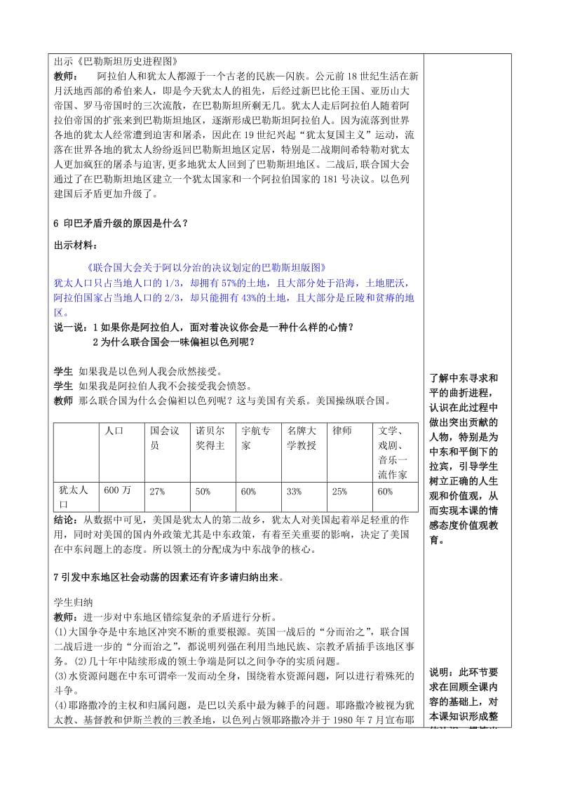 2019-2020年九年级历史下册 第13课《动荡的中东地区》教案 新人教版(II).doc_第3页