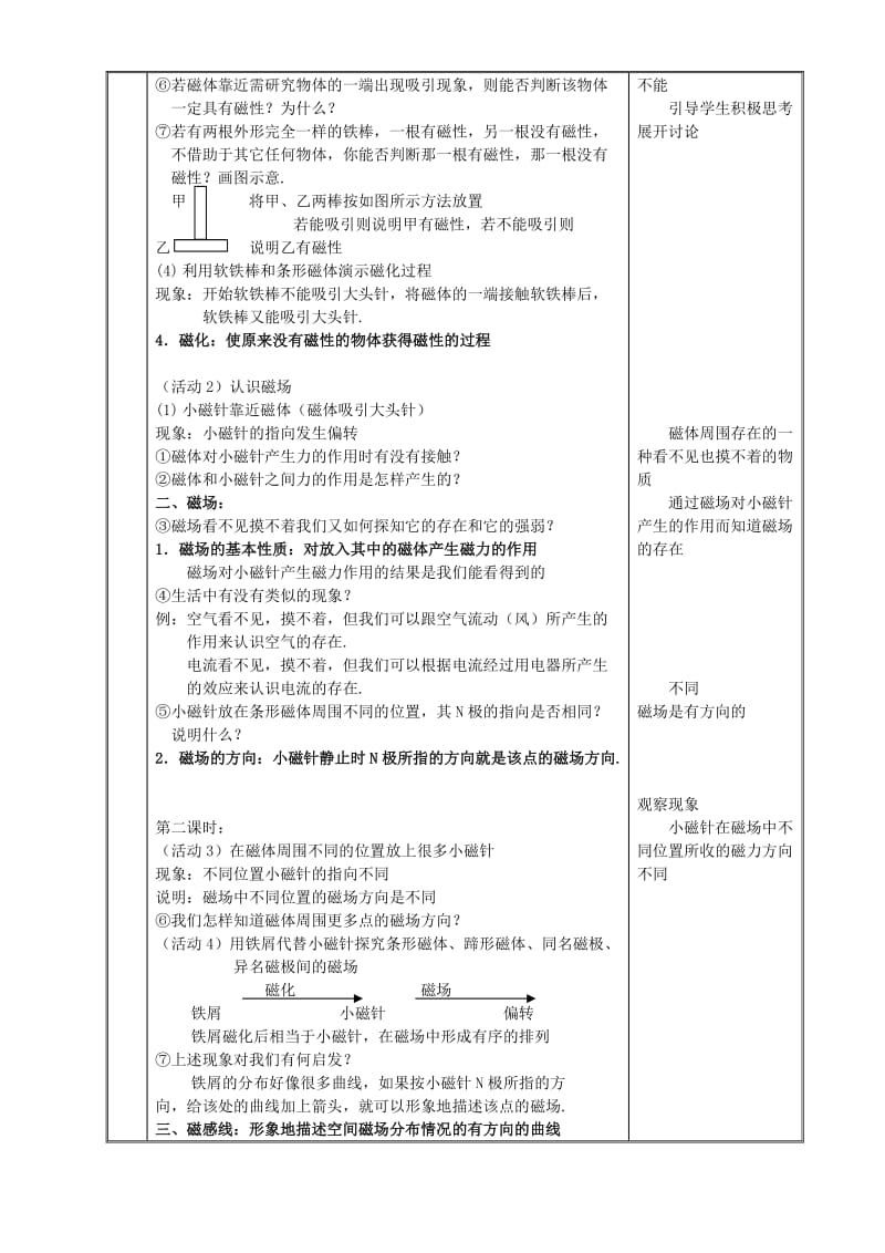 2019-2020年九年级物理磁体与磁场教案 苏教版.doc_第2页