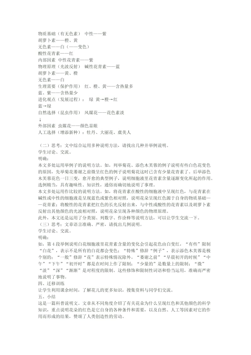 2019-2020年八年级语文下册《花儿为什么这样红》教学设计 苏教版.doc_第2页