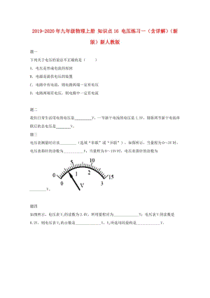 2019-2020年九年級物理上冊 知識點16 電壓練習一（含詳解）（新版）新人教版.doc