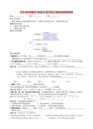 2019版中考數(shù)學一輪復習 第六單元 圓的知識梳理學案.doc