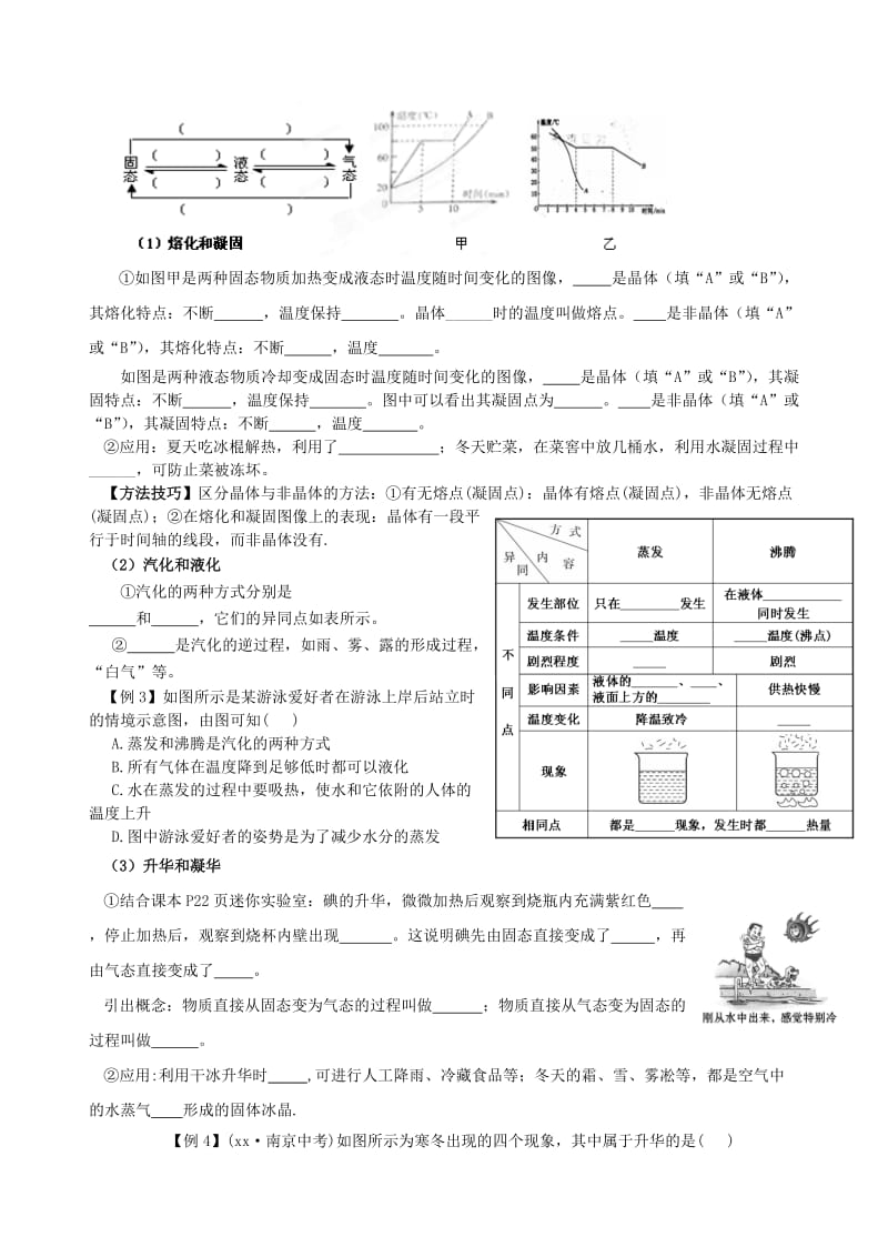 2019-2020年九年级物理全册 第十二章《温度与物态变化》复习导学案 沪科版.doc_第2页