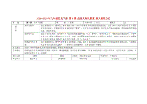 2019-2020年九年級(jí)歷史下冊(cè) 第4課 經(jīng)濟(jì)大危機(jī)教案 新人教版(VI).doc