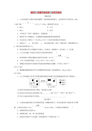 廣東省中考化學(xué)總復(fù)習(xí) 課時(shí)6 質(zhì)量守恒定律 化學(xué)方程式練習(xí).doc