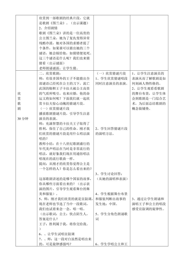 2019-2020年九年级音乐上册 歌剧探幽-图兰朵教案.doc_第2页