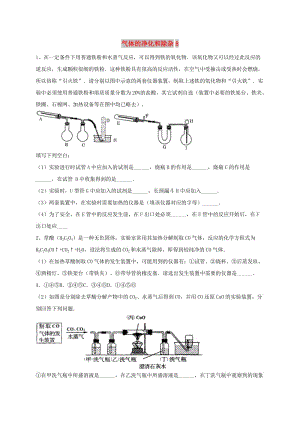 吉林省吉林市中考化學(xué)復(fù)習(xí)練習(xí) 氣體的凈化和除雜8 新人教版.doc