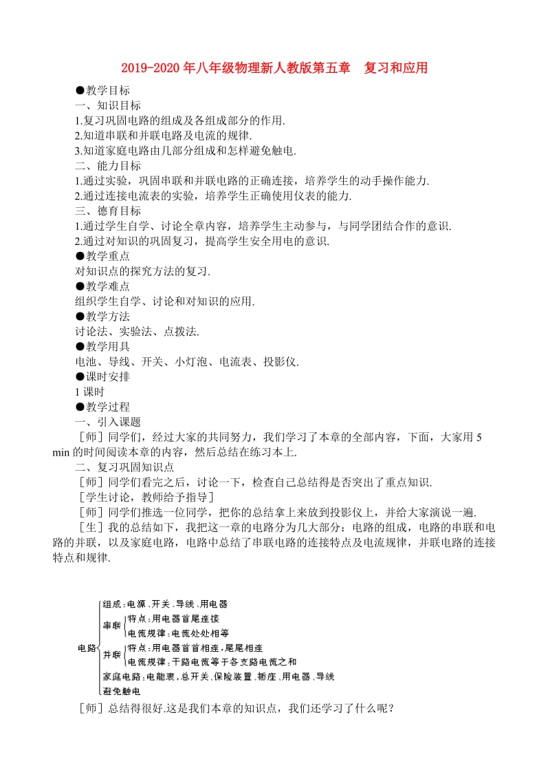 2019-2020年八年级物理新人教版第五章 复习和应用.doc_第1页