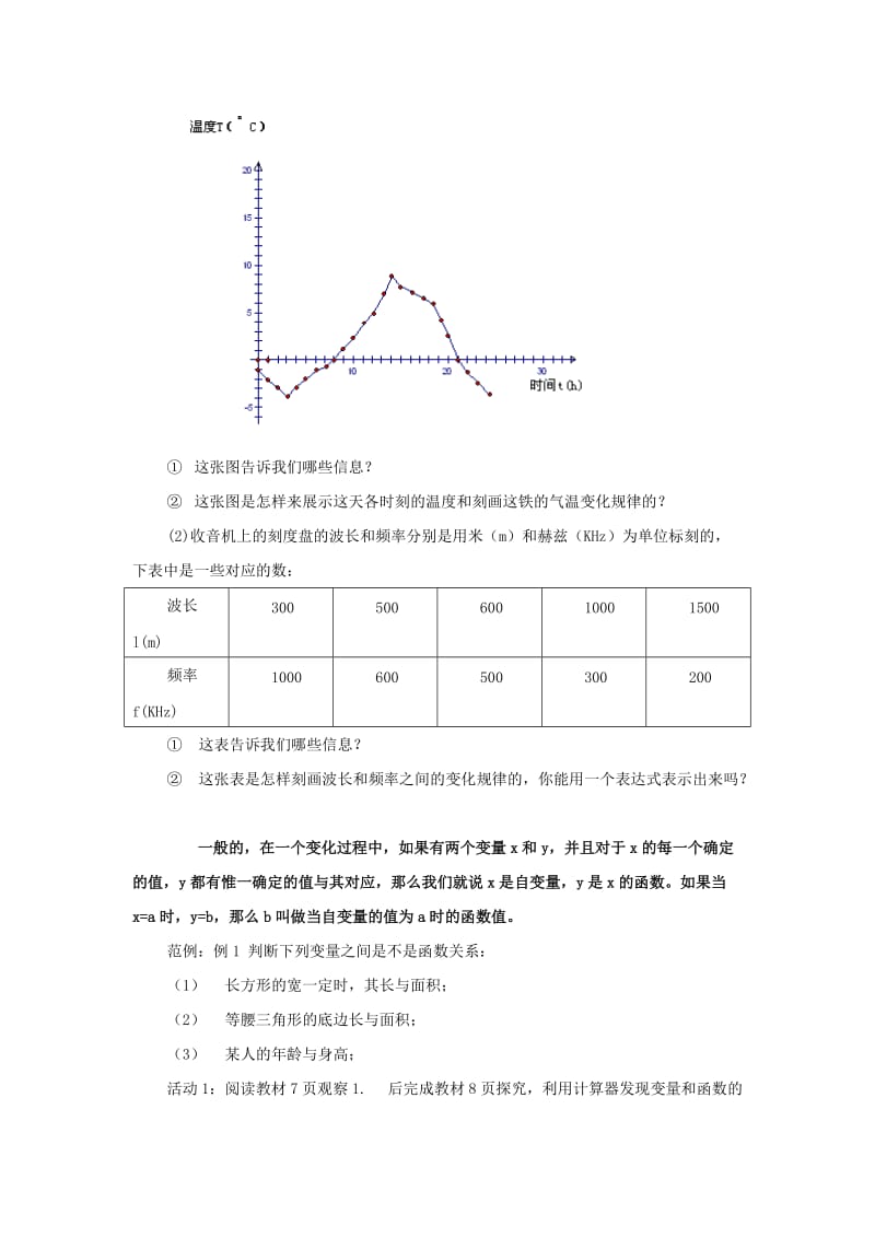 2019-2020年八年级数学上册 变量与函数教案 人教新课标版.doc_第2页