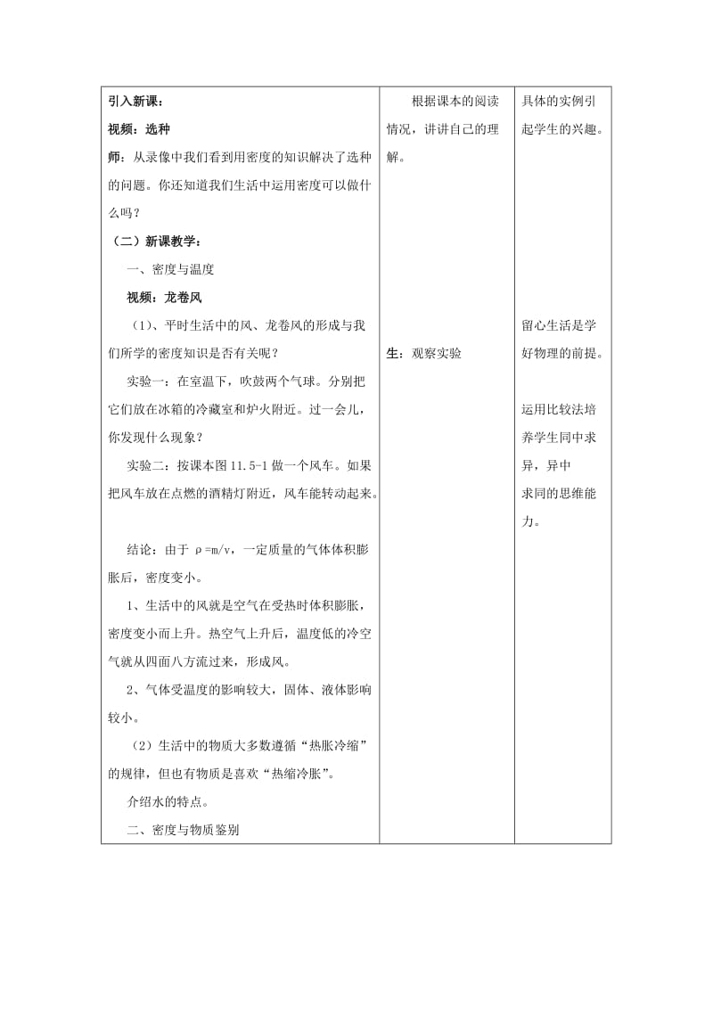 2019-2020年九年级物理全册 11.5 密度与社会生活教案 新人教版.doc_第2页