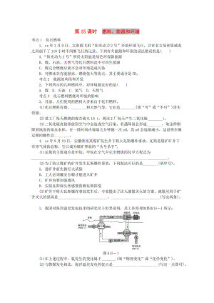 中考化學(xué)專題復(fù)習(xí) 第15課時(shí) 燃料、能源和環(huán)境練習(xí) 新人教版.doc