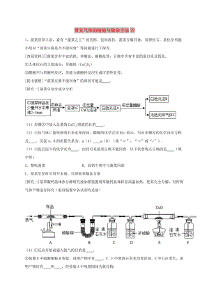 吉林省吉林市中考化學(xué)復(fù)習(xí)練習(xí) 常見(jiàn)氣體的檢驗(yàn)與除雜方法79 新人教版.doc