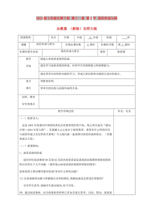 2019版七年級生物下冊 第十一章 第2節(jié) 尿的形成與排出教案 （新版）北師大版.doc